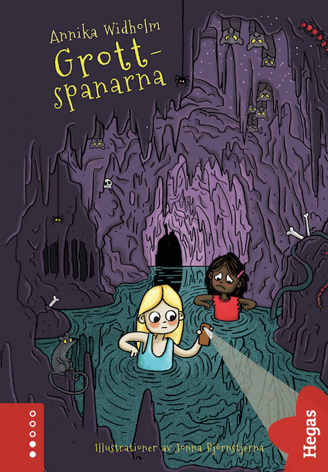 Grottspanarna grotta barnbok lättläst författare Annika Widholm Jonna Björnstjerna