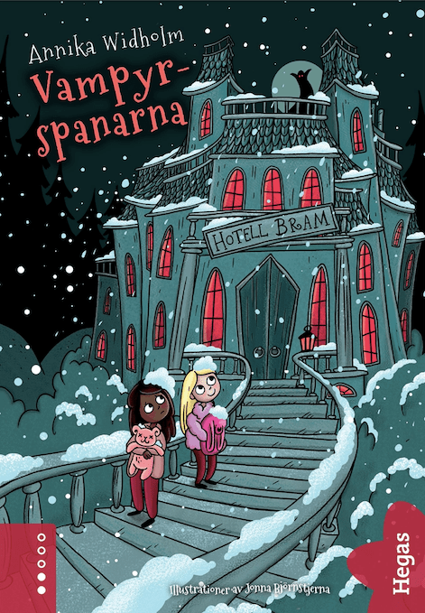 Bokomslag Vampyrspanarna barnbok författare Annika Widholm illustratör Jonna Björnstjerna